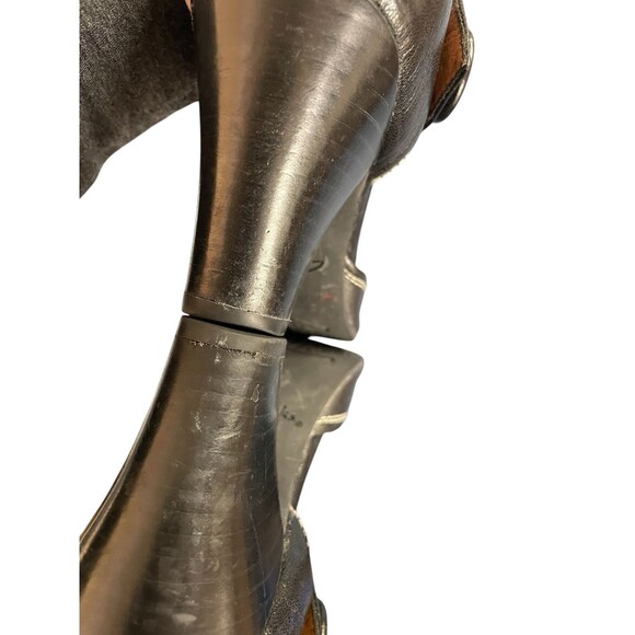 Clarks Black Lea Diamond Hart Peep‎ Toe Heels 85321 - 8 M Career Office - Picture 7 of 16